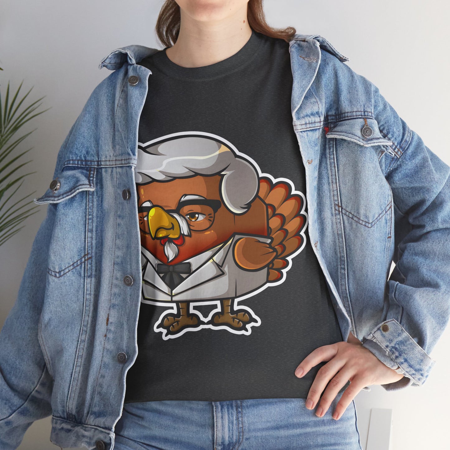Cock Block Colonel Krispy Bird Unisex Heavy Cotton Tee