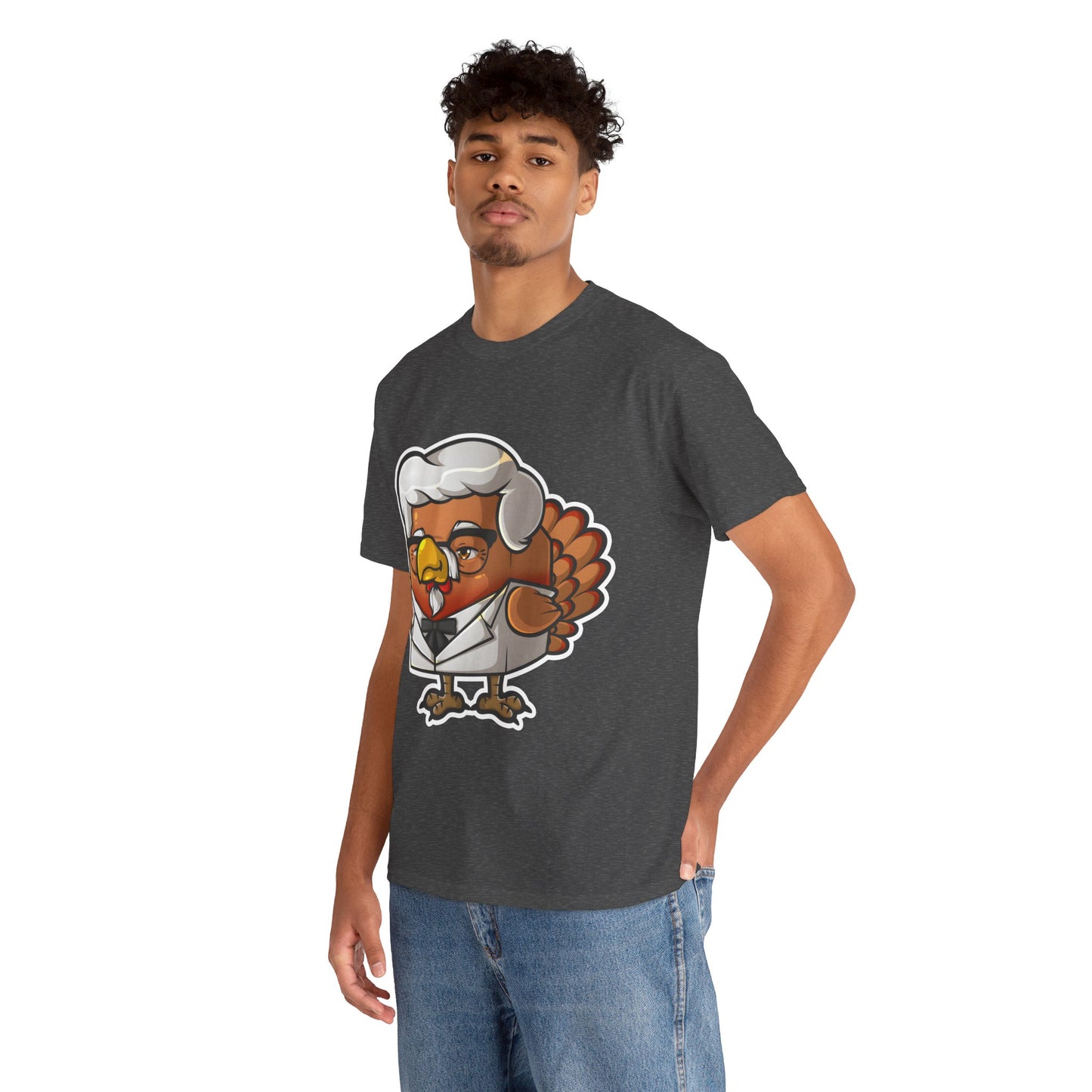 Cock Block Colonel Krispy Bird Unisex Heavy Cotton Tee
