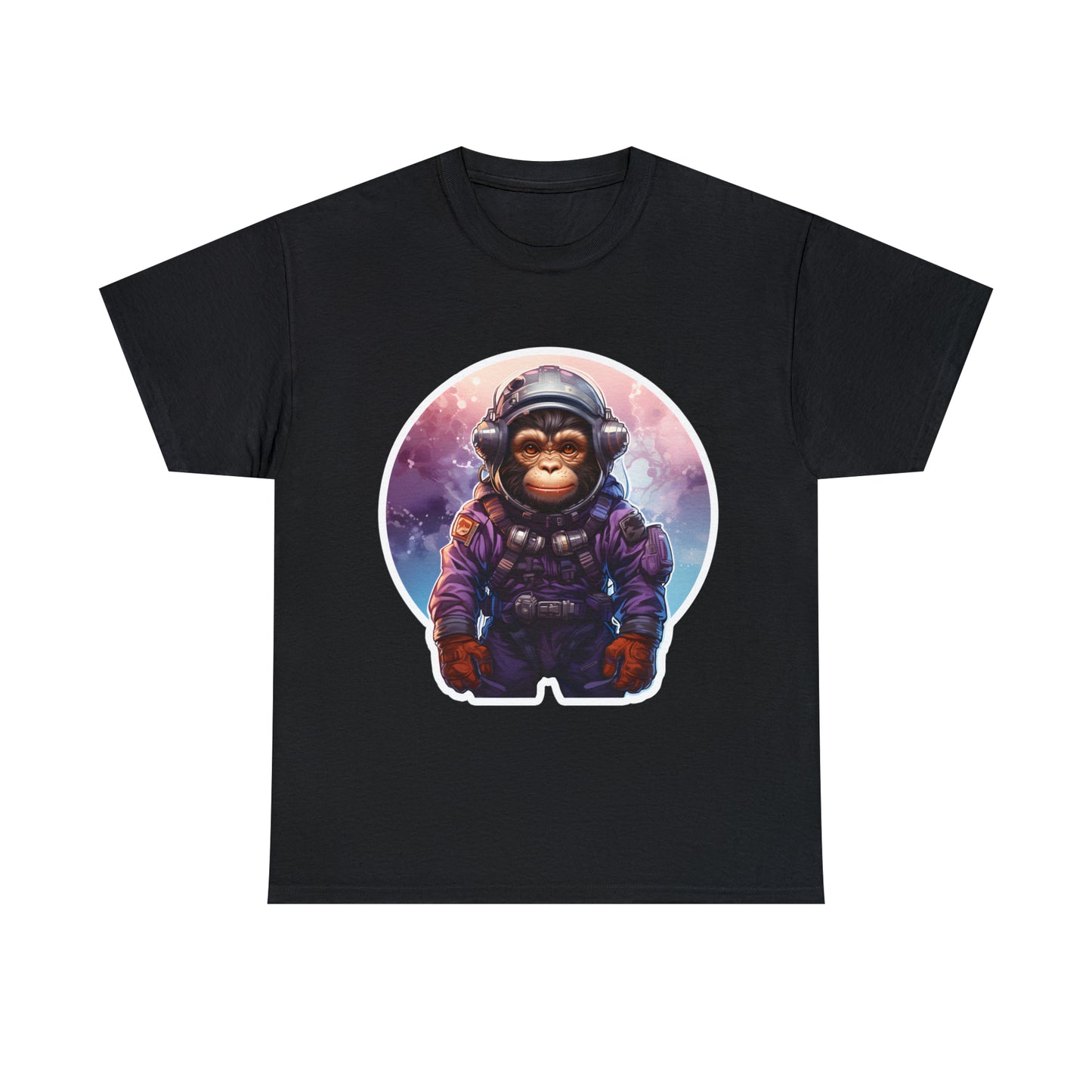 Space Chimp Unisex Heavy Cotton Tee