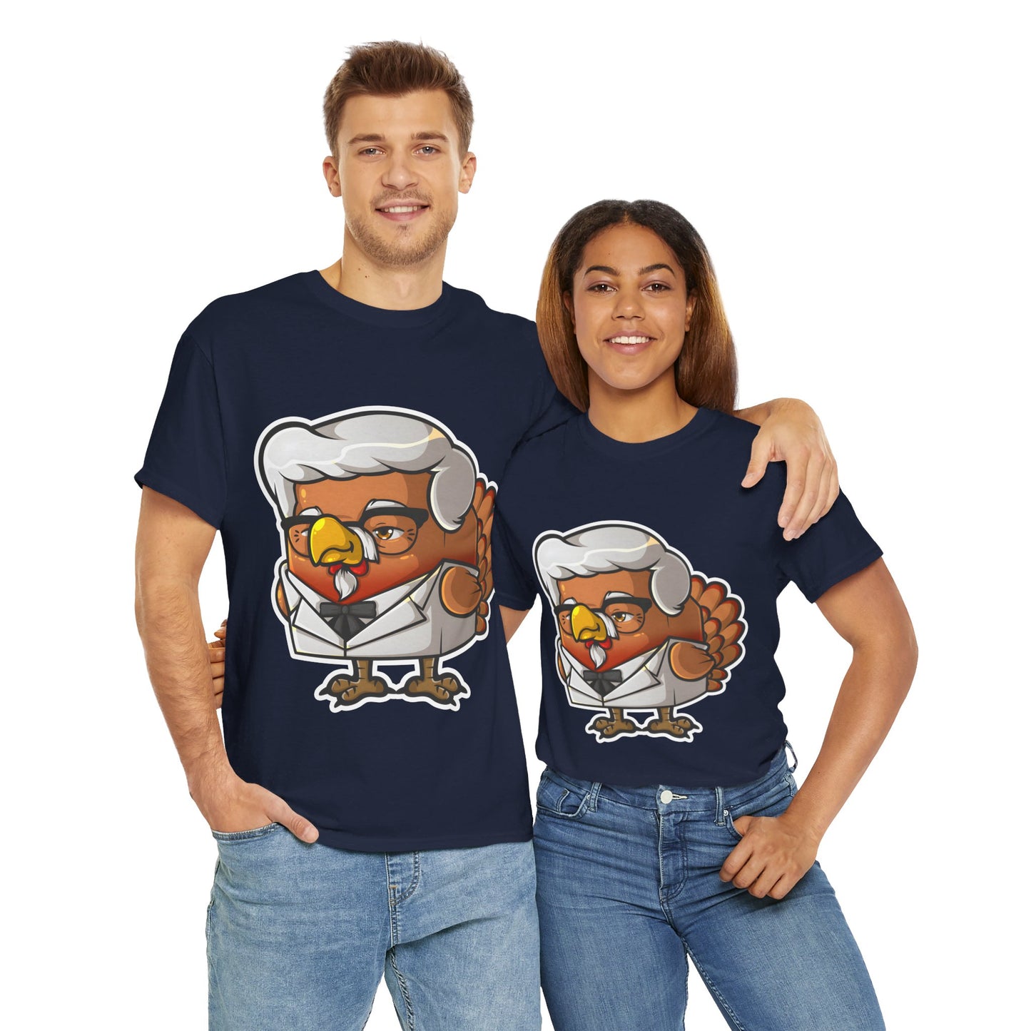 Cock Block Colonel Krispy Bird Unisex Heavy Cotton Tee