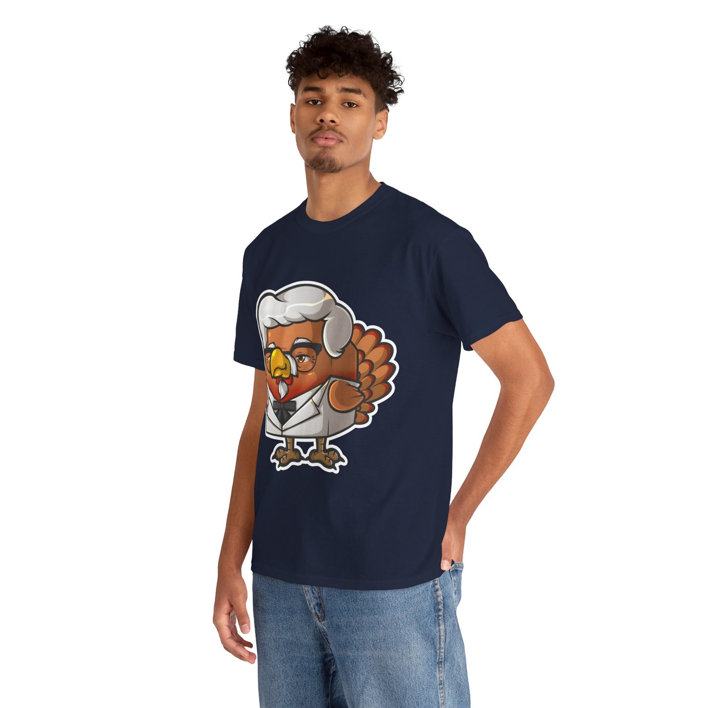 Cock Block Colonel Krispy Bird Unisex Heavy Cotton Tee