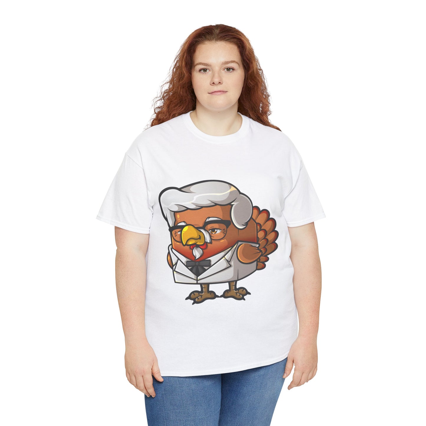 Cock Block Colonel Krispy Bird Unisex Heavy Cotton Tee