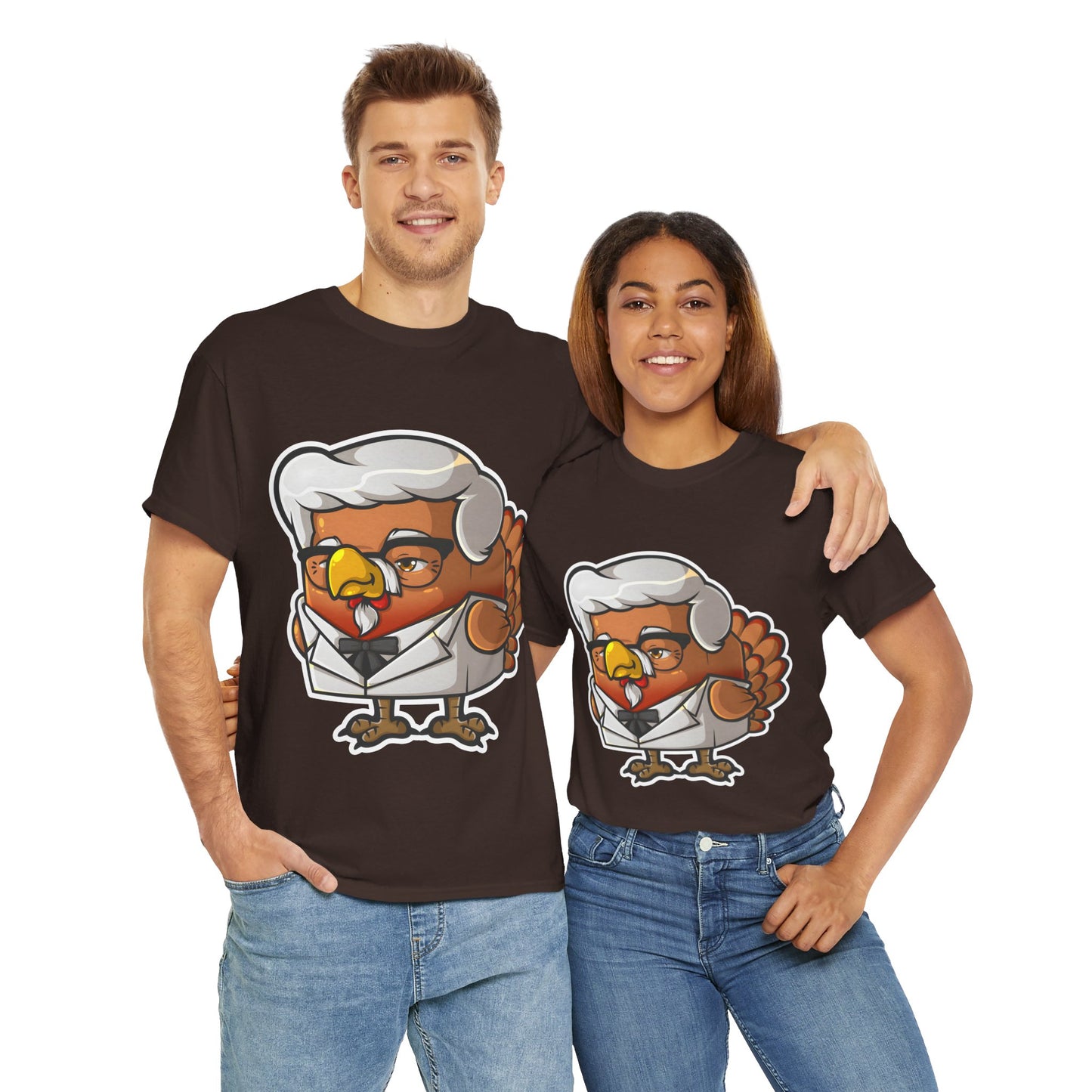 Cock Block Colonel Krispy Bird Unisex Heavy Cotton Tee
