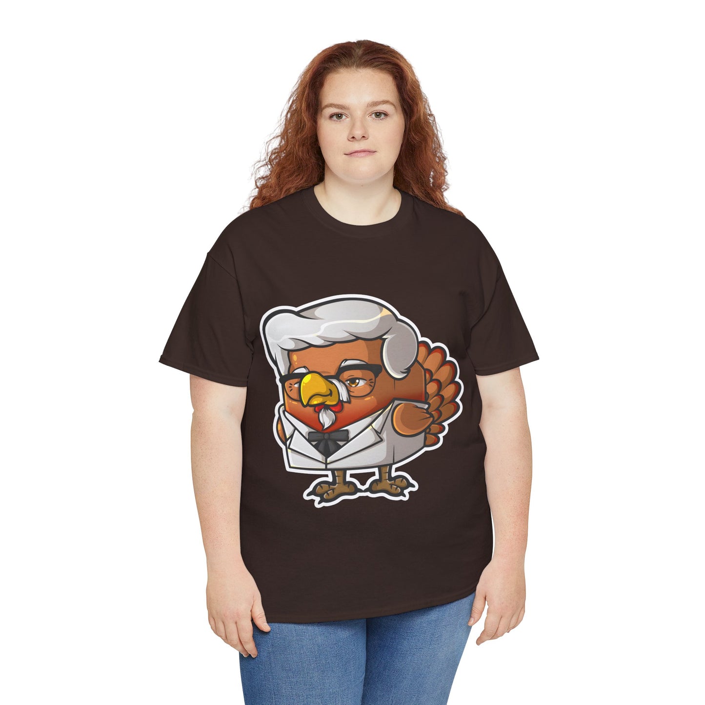 Cock Block Colonel Krispy Bird Unisex Heavy Cotton Tee