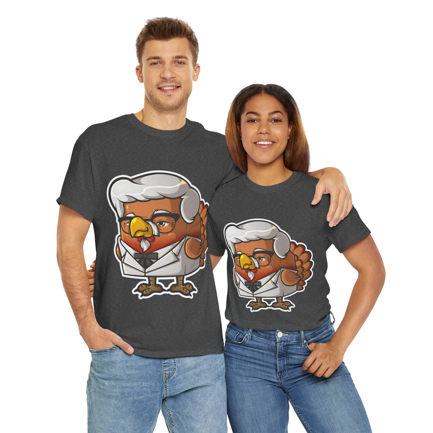 Cock Block Colonel Krispy Bird Unisex Heavy Cotton Tee