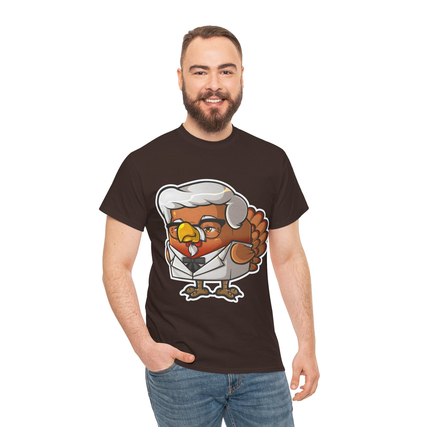 Cock Block Colonel Krispy Bird Unisex Heavy Cotton Tee