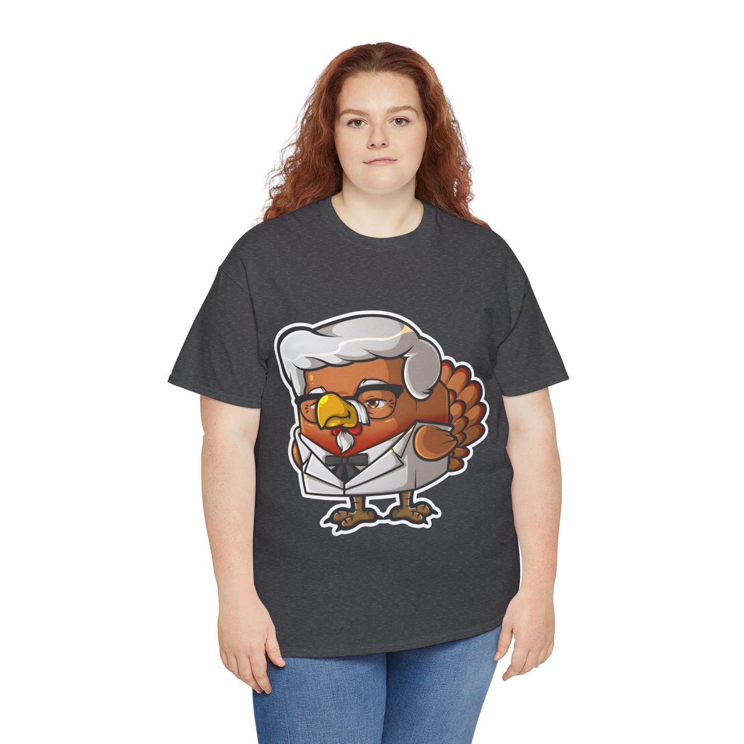 Cock Block Colonel Krispy Bird Unisex Heavy Cotton Tee