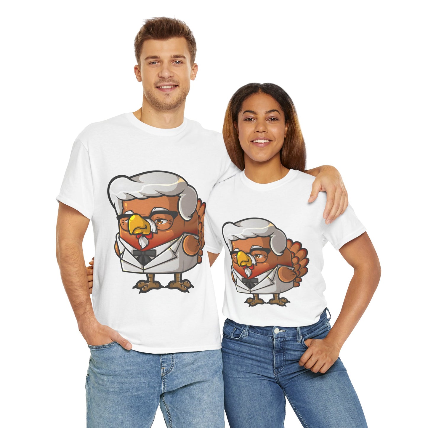 Cock Block Colonel Krispy Bird Unisex Heavy Cotton Tee