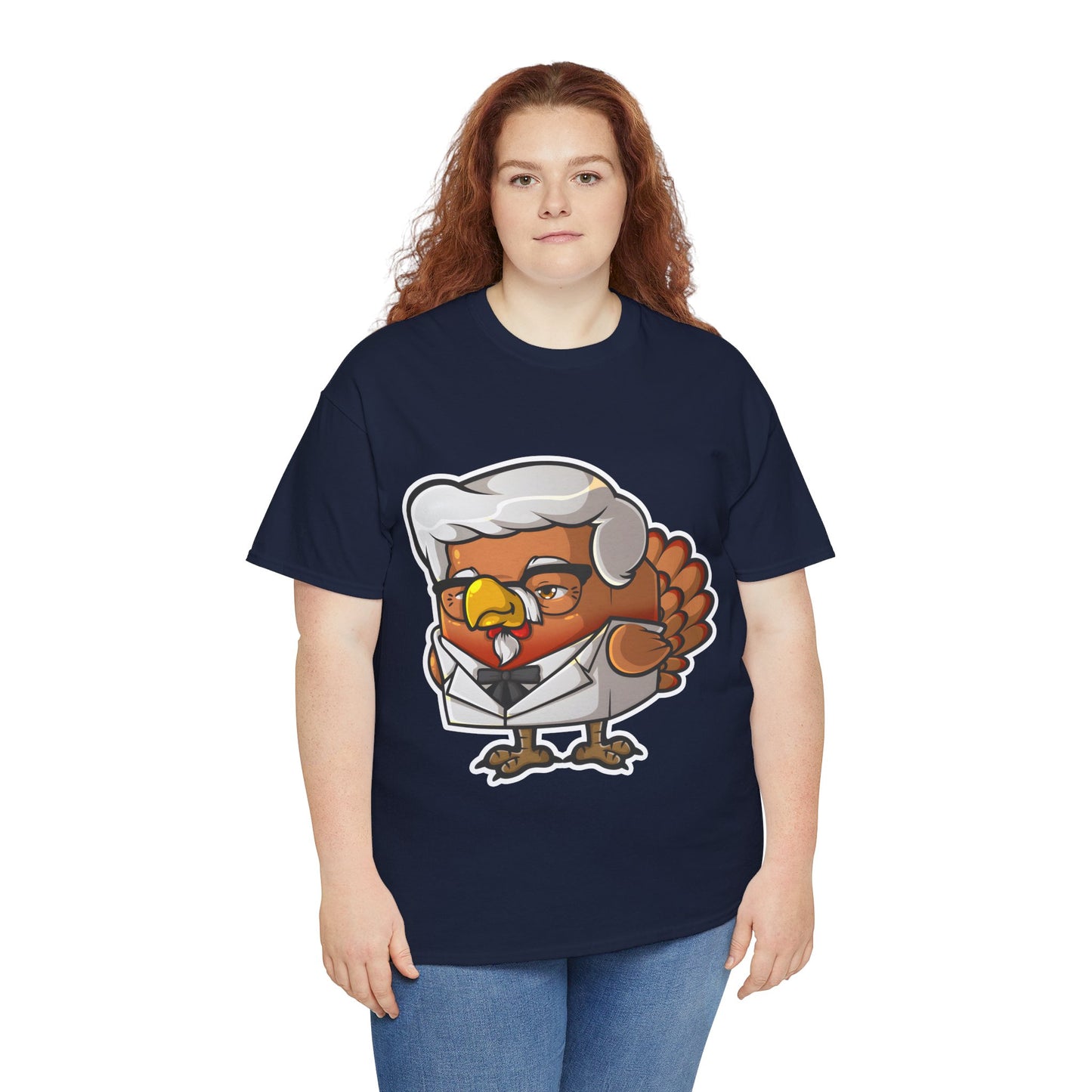 Cock Block Colonel Krispy Bird Unisex Heavy Cotton Tee