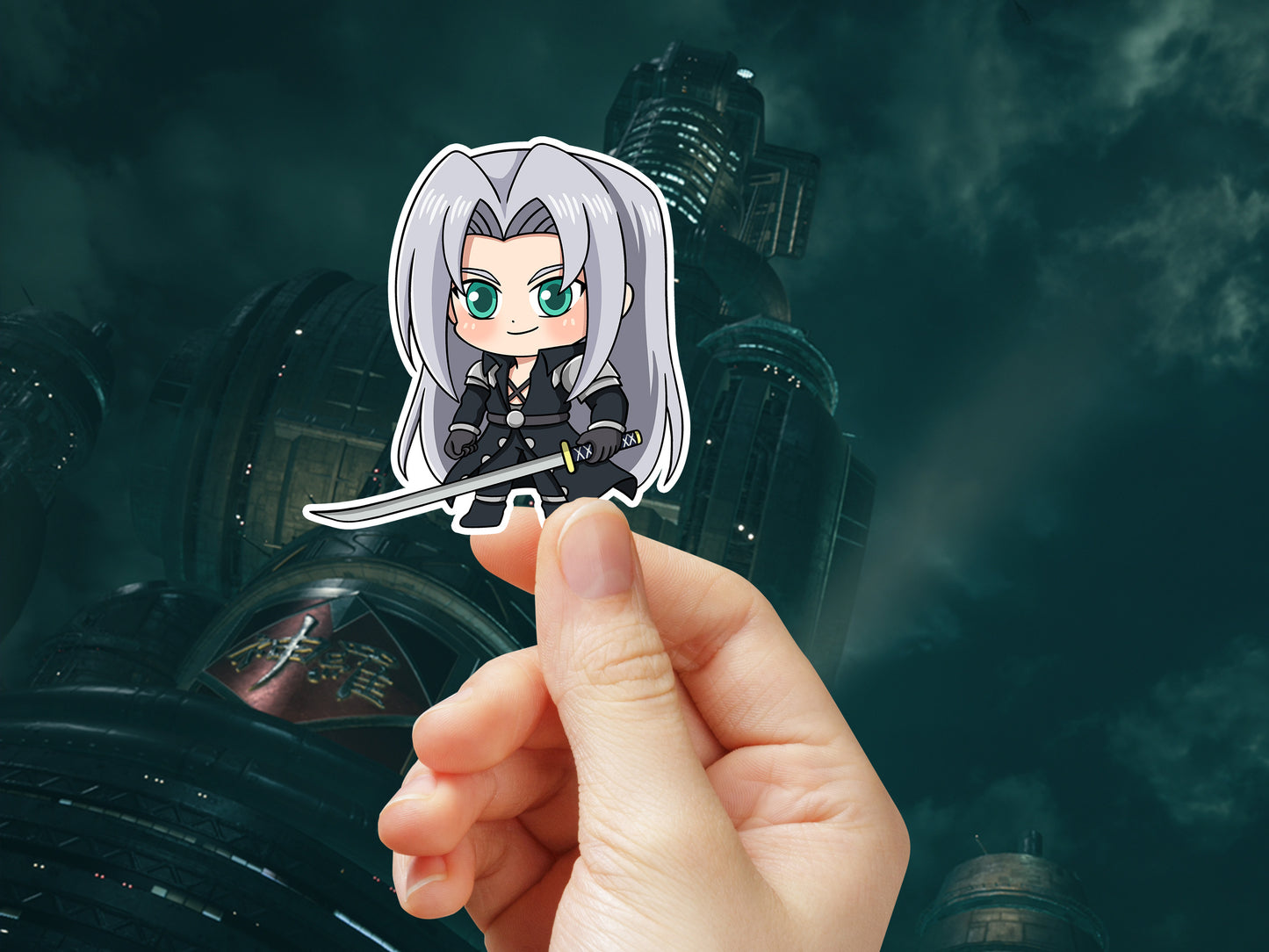 Chibi Sephiroth Sticker