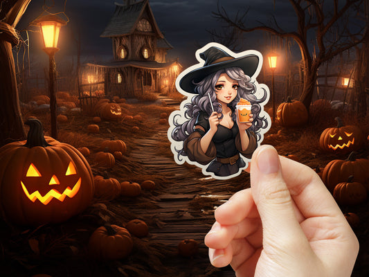 Witch's Pumpkin Frap sticker