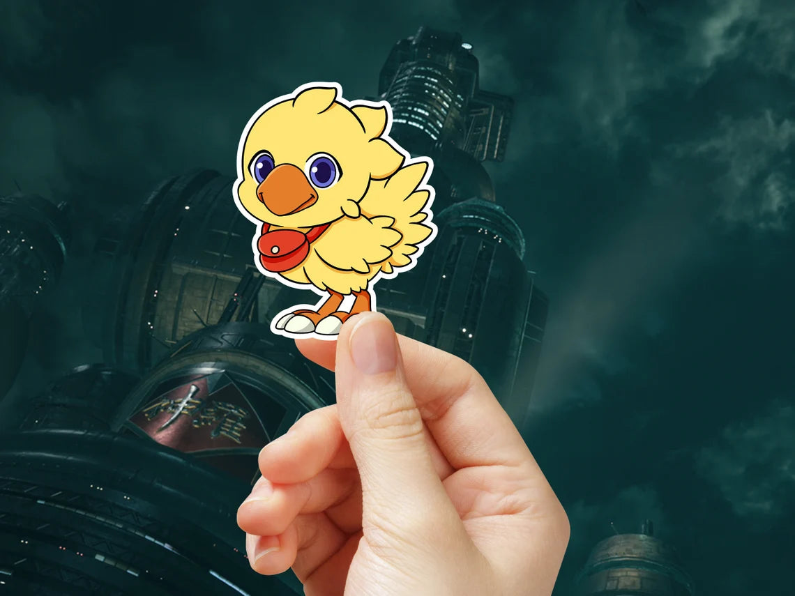 Chibi Chocobo Glossy Sticker