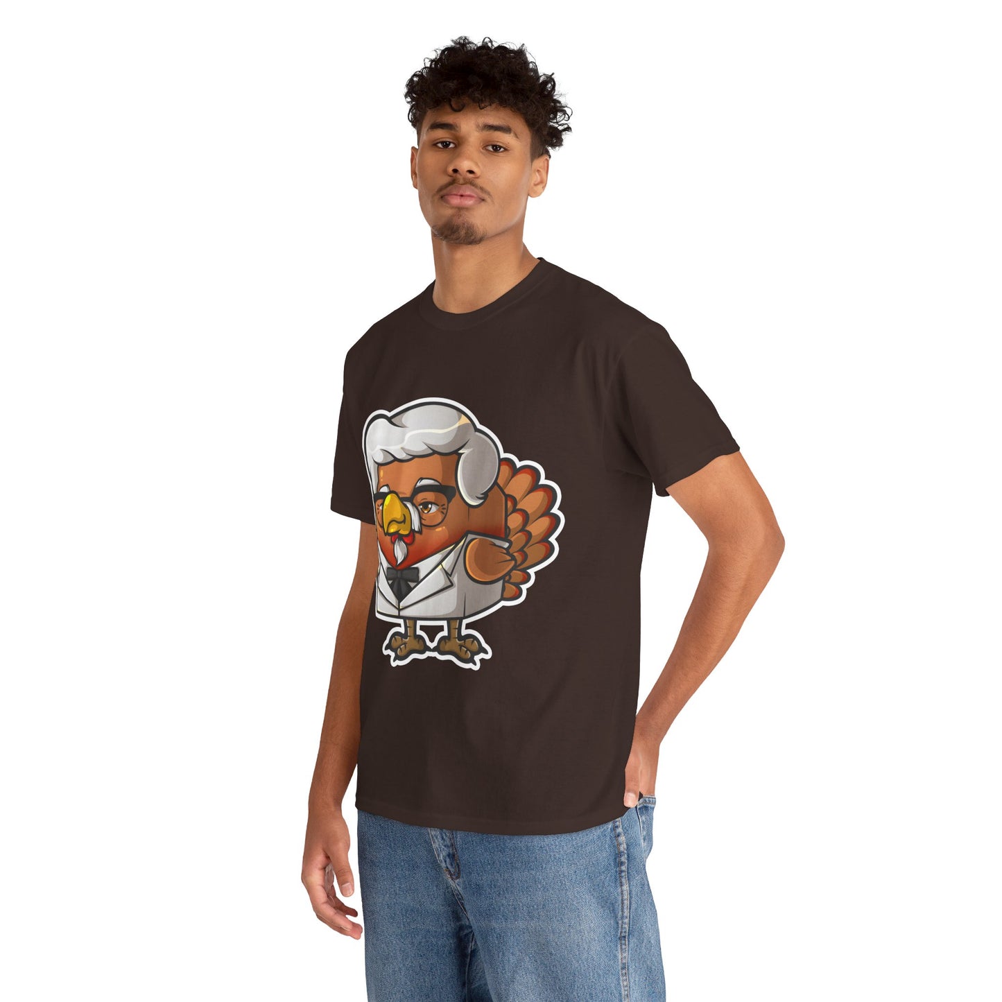 Cock Block Colonel Krispy Bird  Unisex Heavy Cotton Tee