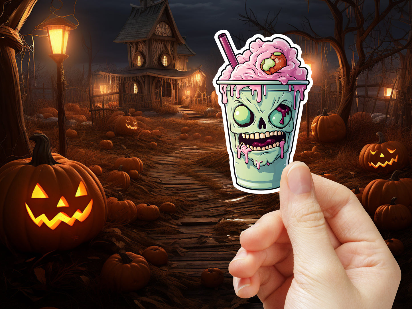 Zombie Milkshake Sticker