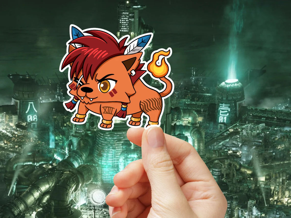 Red XIII Glossy Sticker