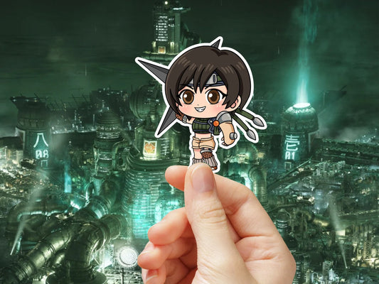 Chibi Yuffie Sticker Paper