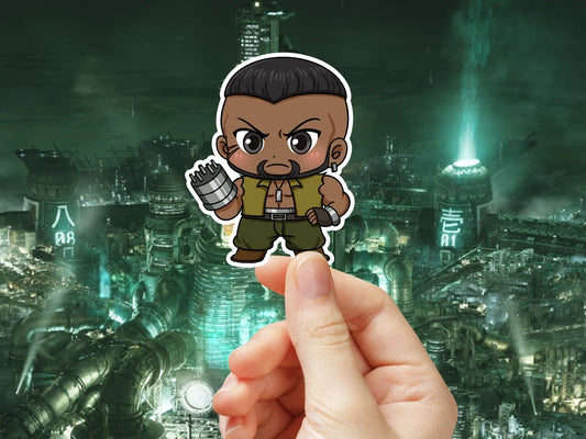 Chibi Barret Sticker, Chibi Barret