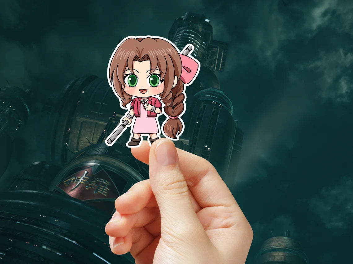 Chibi Aerith Sticker, Chibi Aerith