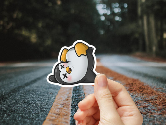 Dead Penguin Stickers, Adorable Dead Penguin