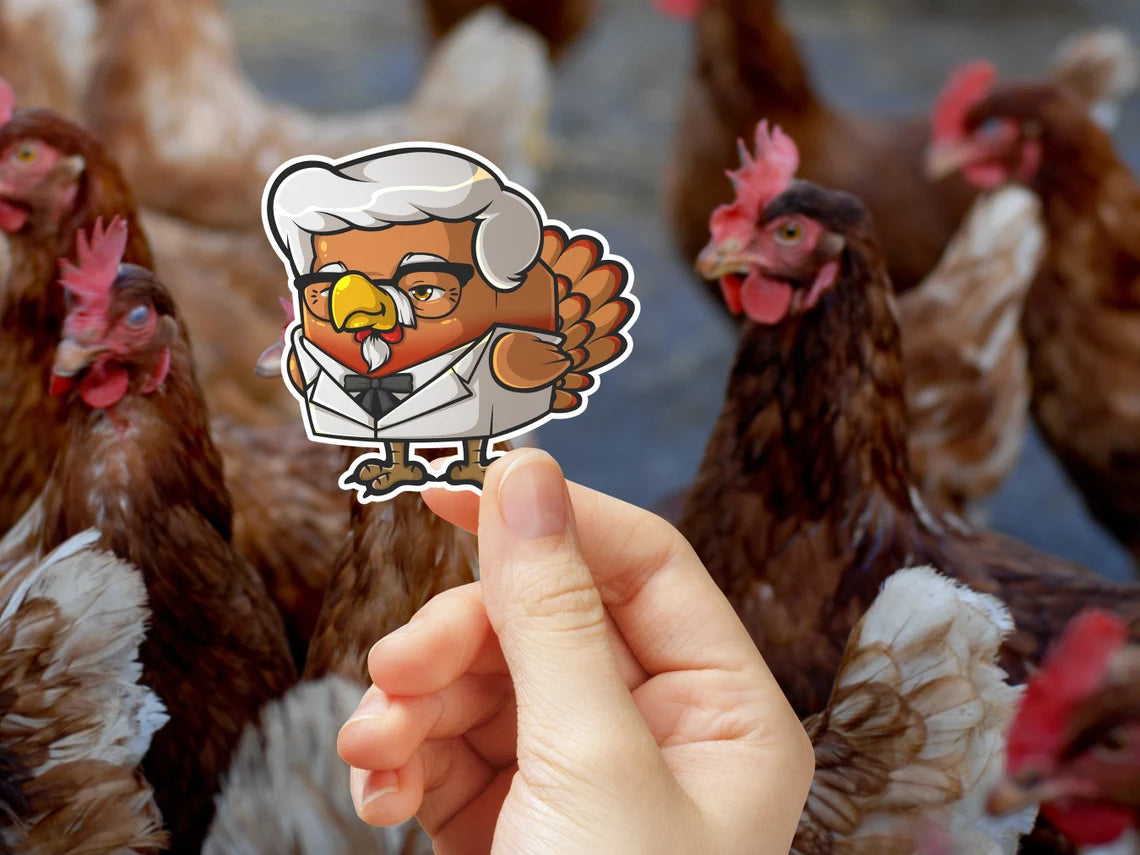 Colonel Crispy Bird Sticker