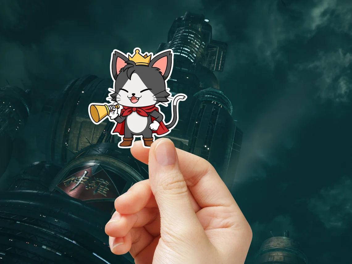 Chibi Cait Sith Sticker, Chibi Cait Sith