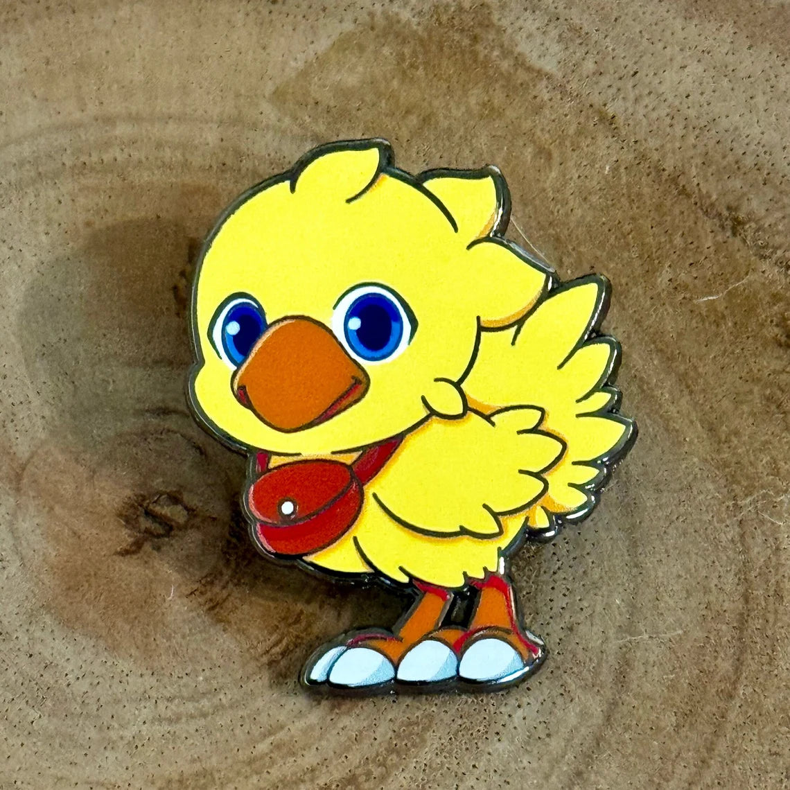 Glossy Vinyl Sticker, CHIBI CHOCOBO ENAMEL Pin 1.4 inch