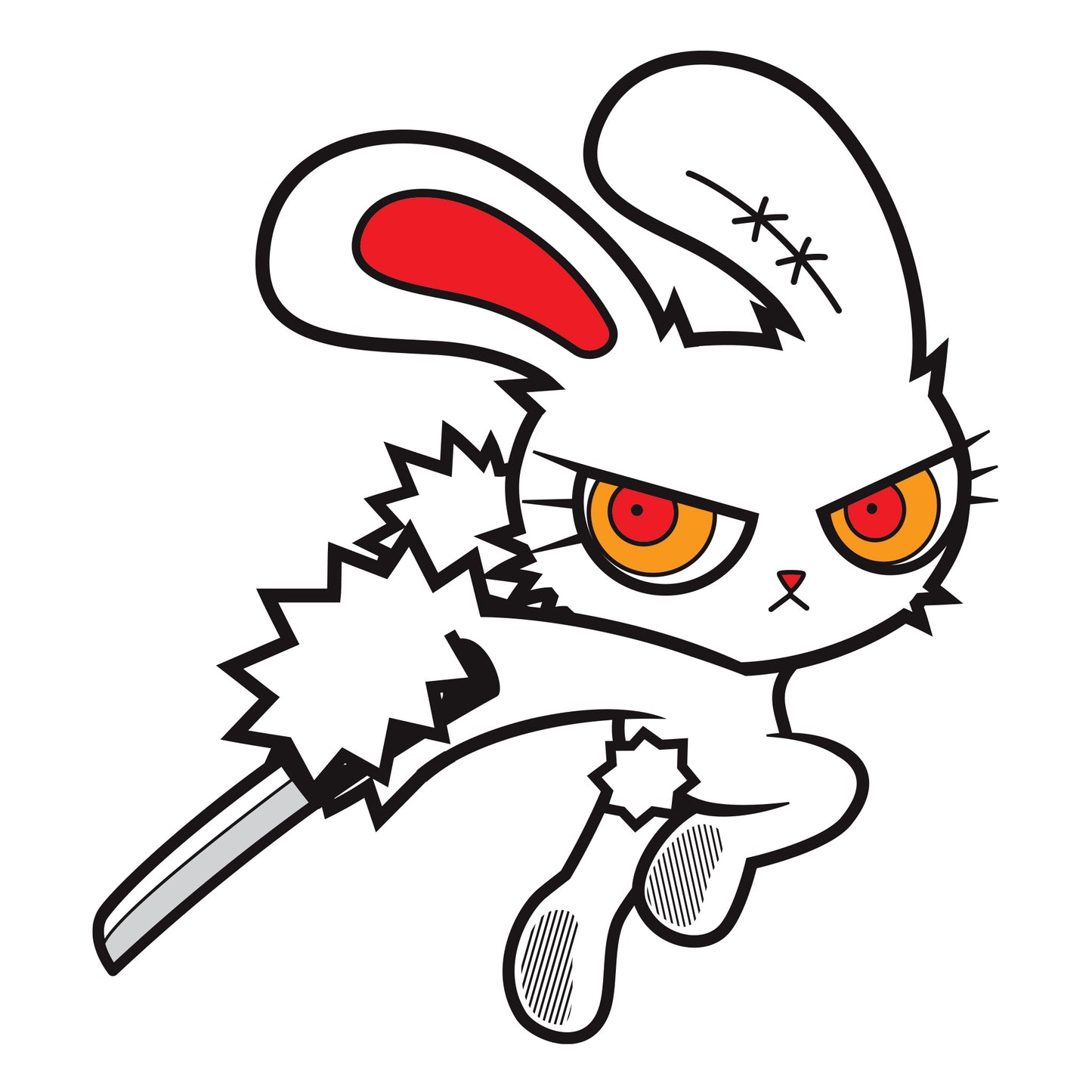 Bunny Jump Slash Stickers, Bloody Bunny Jump SlashBunny Jump Slash Stickers, Bloody Bunny Jump Slash